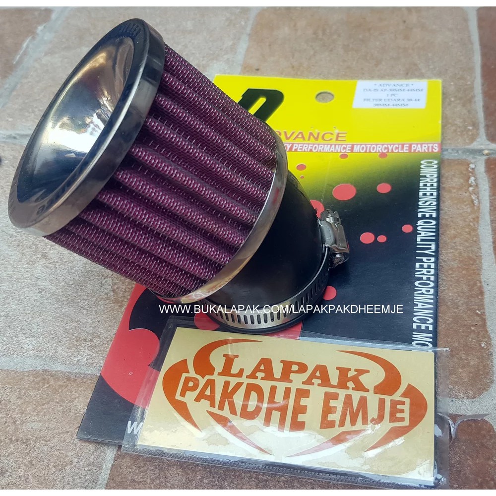 FILTER CARBU 28 MM PE 28 MODEL BENGKOK D ADVANCE ORIGINAL BLACK RED LAPAK PAKDHE EMJE