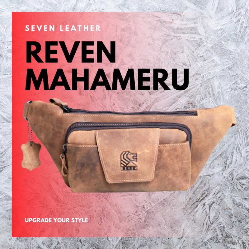 Tas Selempang Pria Kulit Asli Reven Mahameru Premium
