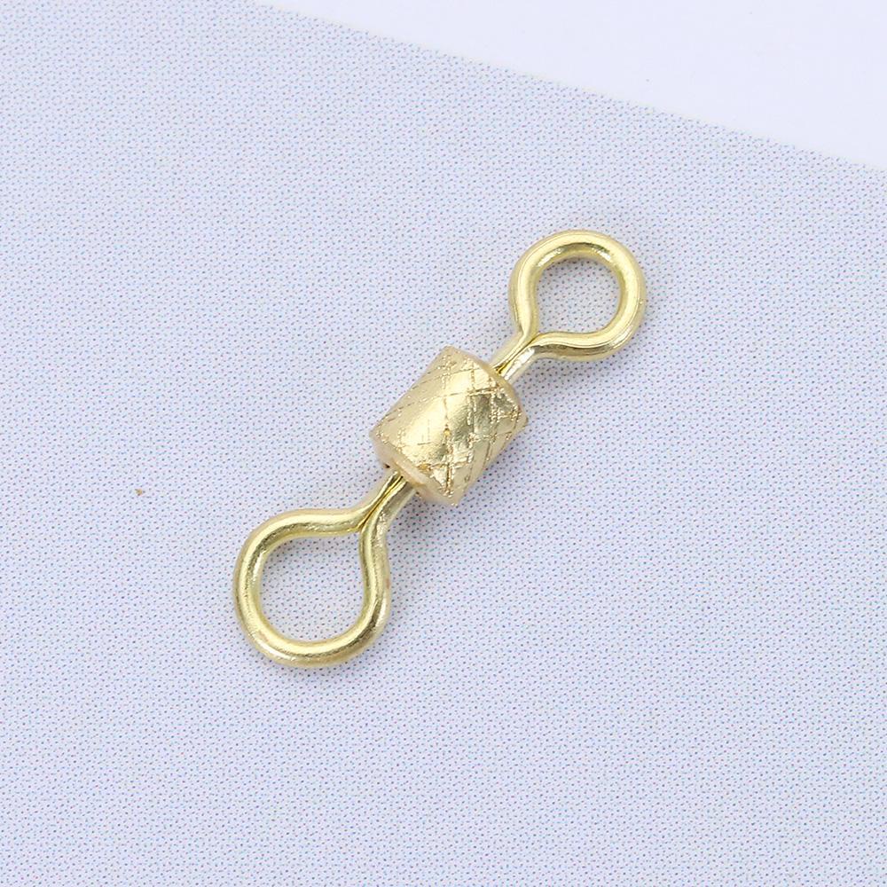 Top 100pcs Konektor Memancing Rolling Swivel New Stainless Steel High Quality Bearing Barrel