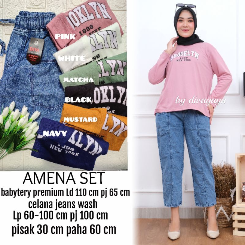 SET AMENA DEWASA KAOS + CELANA