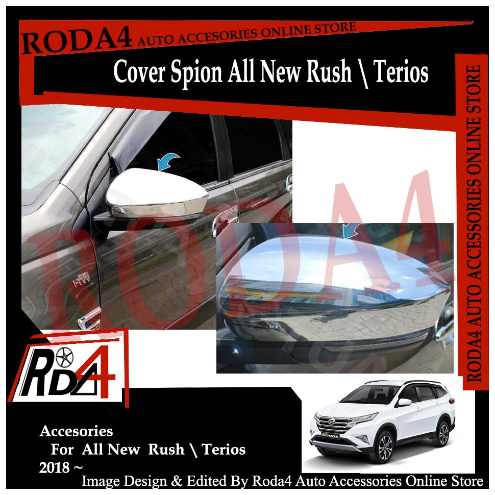 Mirror Cover All New Rush Cover Spion All New Terios 2018 Chrome