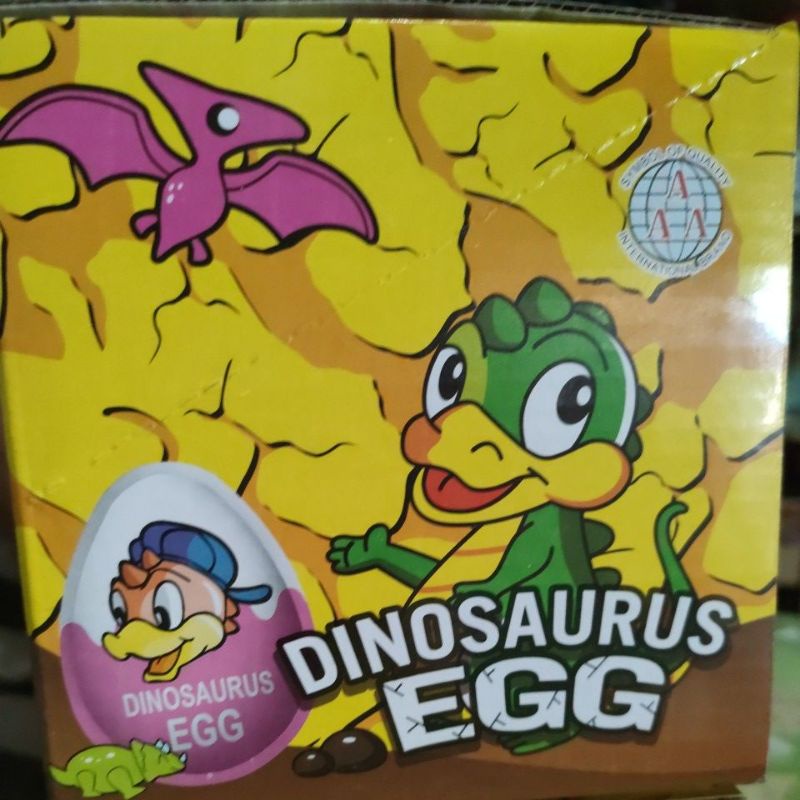 dinosaurus egg cokelat compound bentuk telur isi 30 pcs