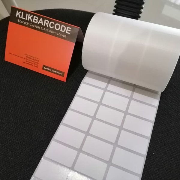 

MURAH READY BARCODE LABEL SEMICOATED 33 X 19 3 LINE GAP CORE 1 INCH ISI 5.000 PCS - PUTIH FI