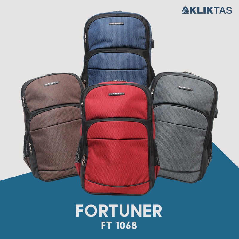 [KLIKTAS] Tas Ransel Kerja Laptop Fotuner FT 1068 - Backpack Kantor Kuliah Sekolah