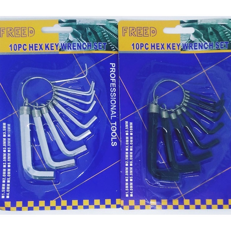 Kunci L pendek set 10pcs Freed