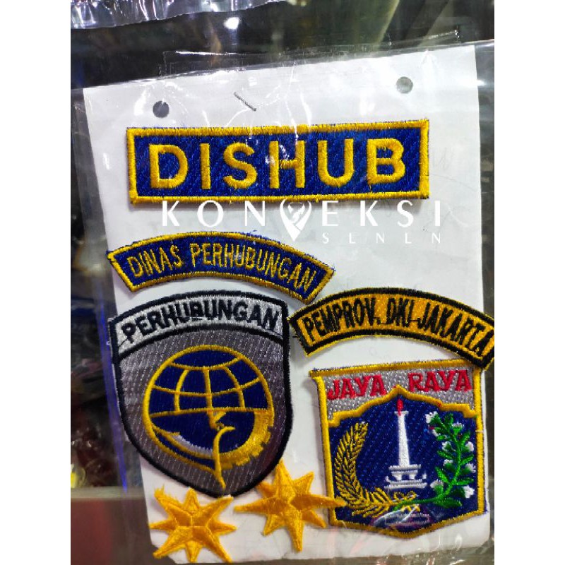 ATRIBUT BORDIR DISHUB 1 SHEET + NAMA