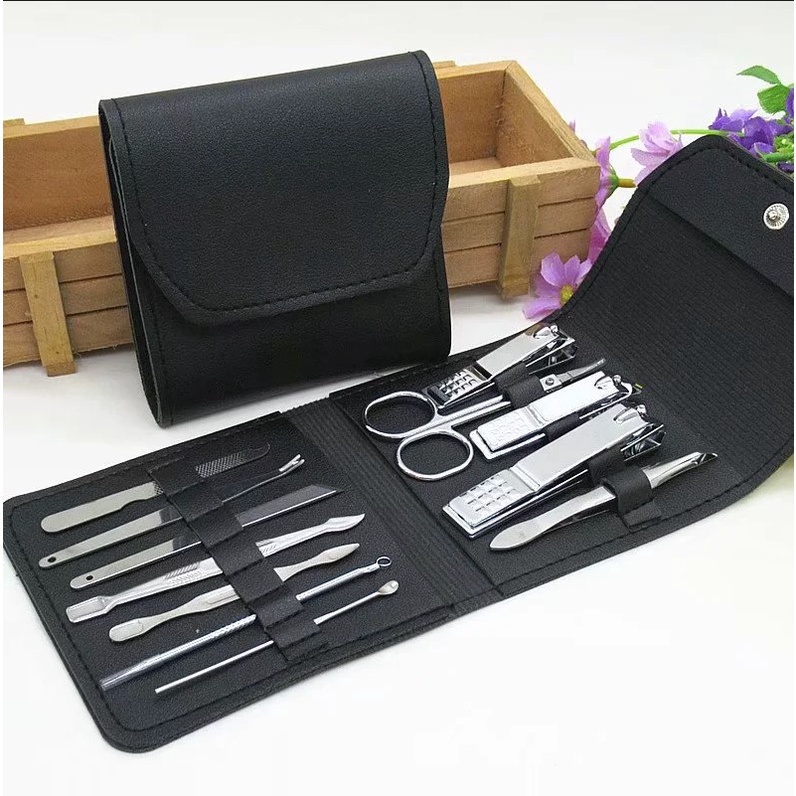 Nail Art Set Gunting Kuku Korek Kuping Manicure Pedicure 12 PCS B07T