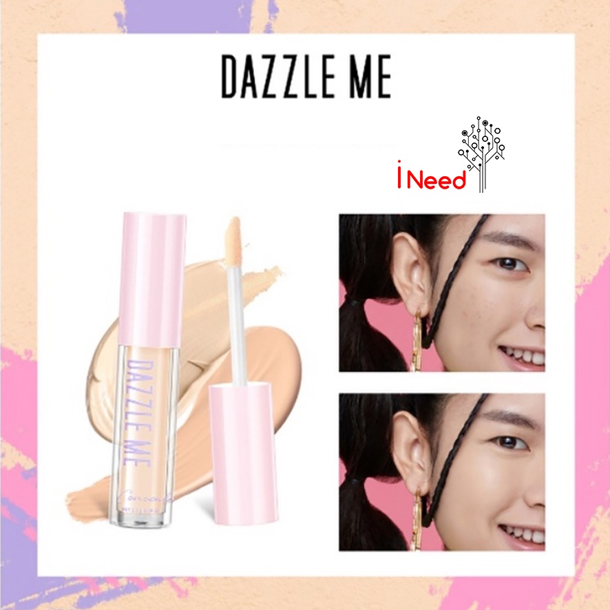 (INEED) DAZZLE ME Our Secret Cover Concealer - Liquid Makeup Tahan Lama Matte