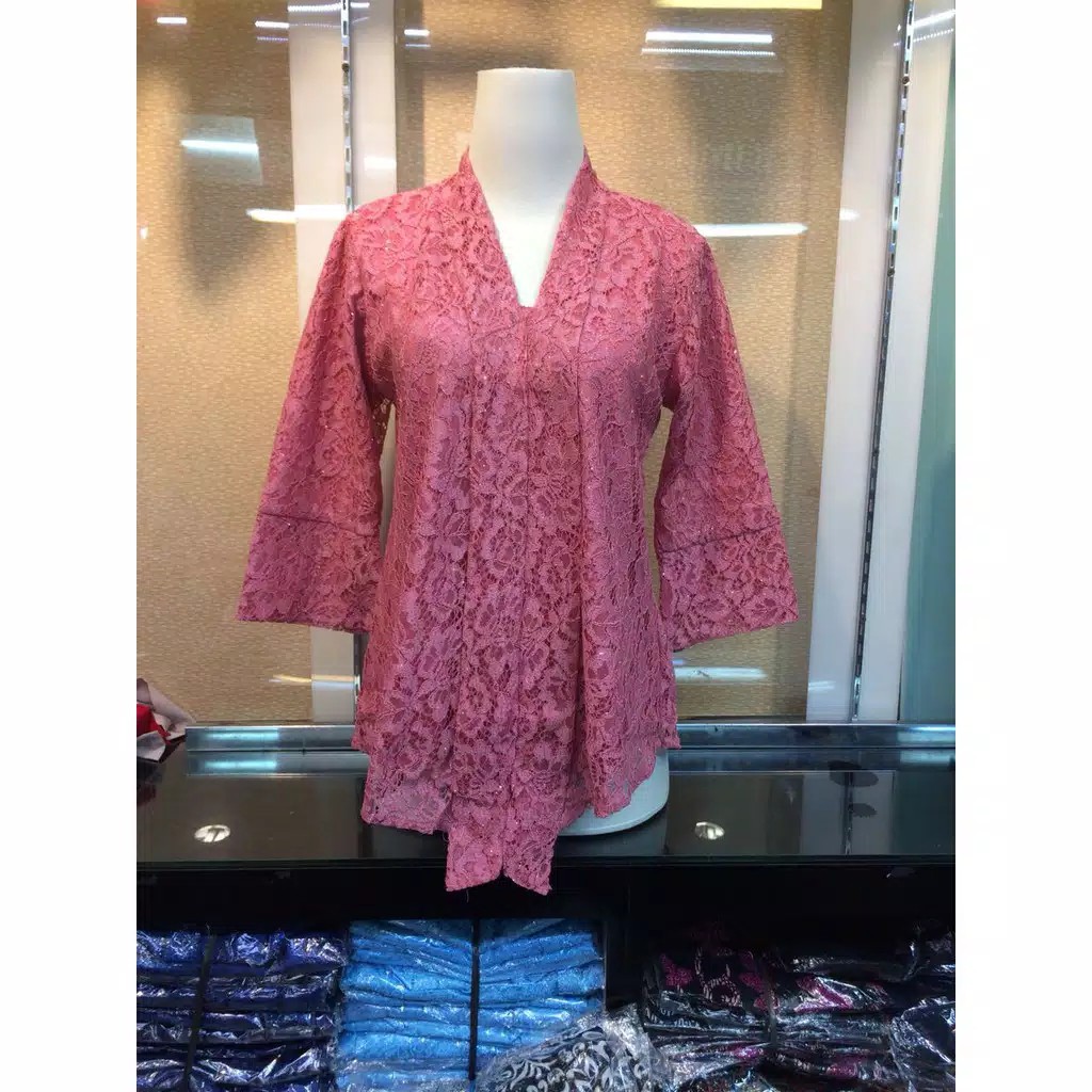 ATASAN KEBAYA KUTUBARU FLOY BROKAT/KEBAYA BROKAT/KEBAYA MODERN/