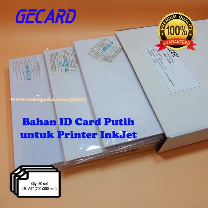 

Pvc Bahan Id Card Putih 50 Set