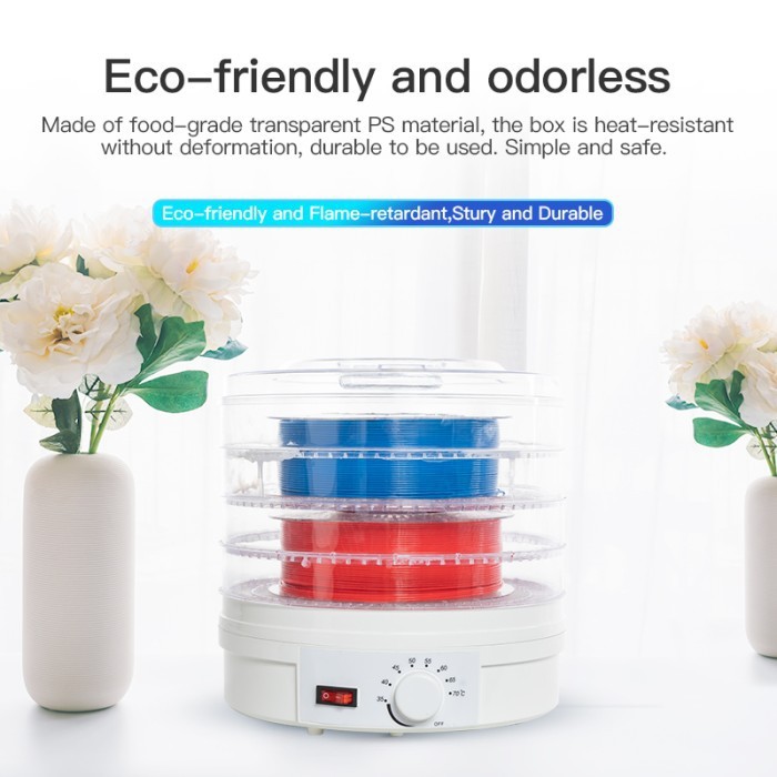 Creality 3D Filament Dehydrator Pengering Dry Box for 2 Roll Filament