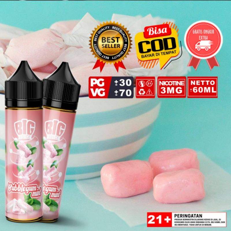 ENAK MURAH BUBBLEGUM KEMASAN 60ML