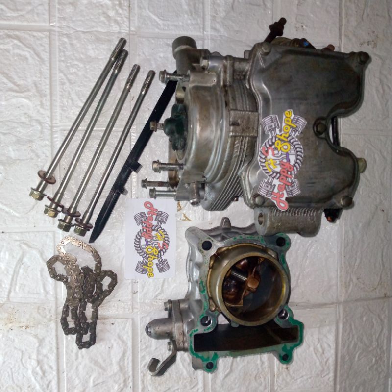 blok head dan blok seher Yamaha Vixion new full isi 1pa original copotan