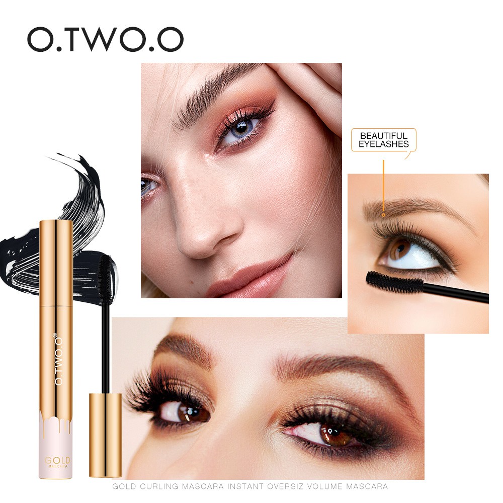 O.TWO.O Gold Mascara Waterproof Long Lasting Curling Eyelash 9981