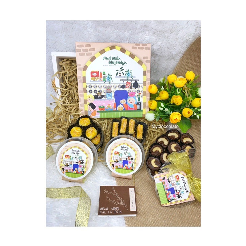 

hampers exclusive idul fitri parcel lebaran spesial hadiah istimewa kualitas premium kue kering enak