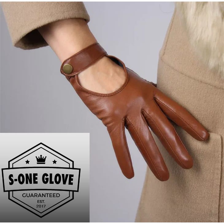Sarung tangan kulit asli / Sarung tangan kulit wanita