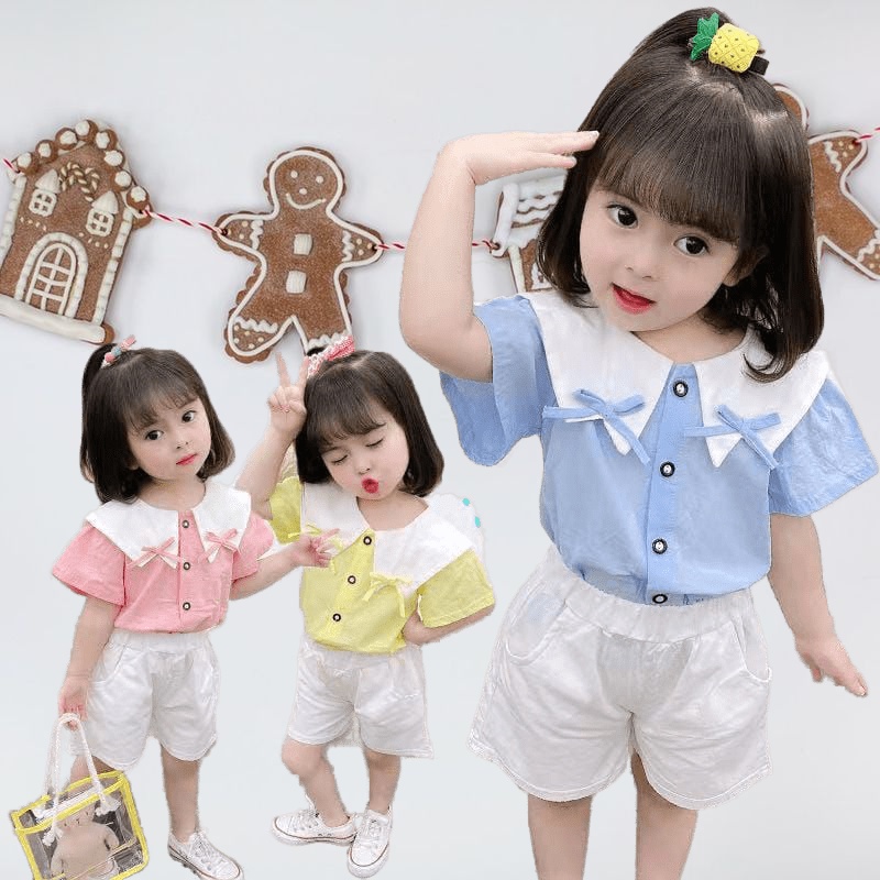 KALILA - SYADILA SET Setelan Baju Anak Perempuan One Set / Bahan Katun