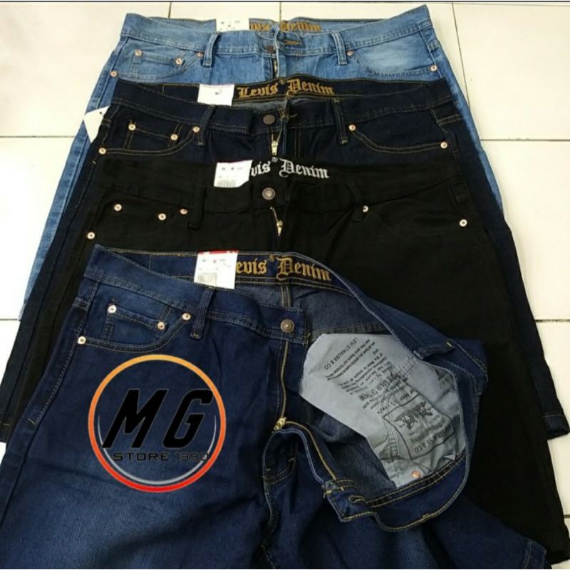 CELANA JEANS PENDEK PREMIUM BIG SIZE JUMBO PRIA LAKI LAKI