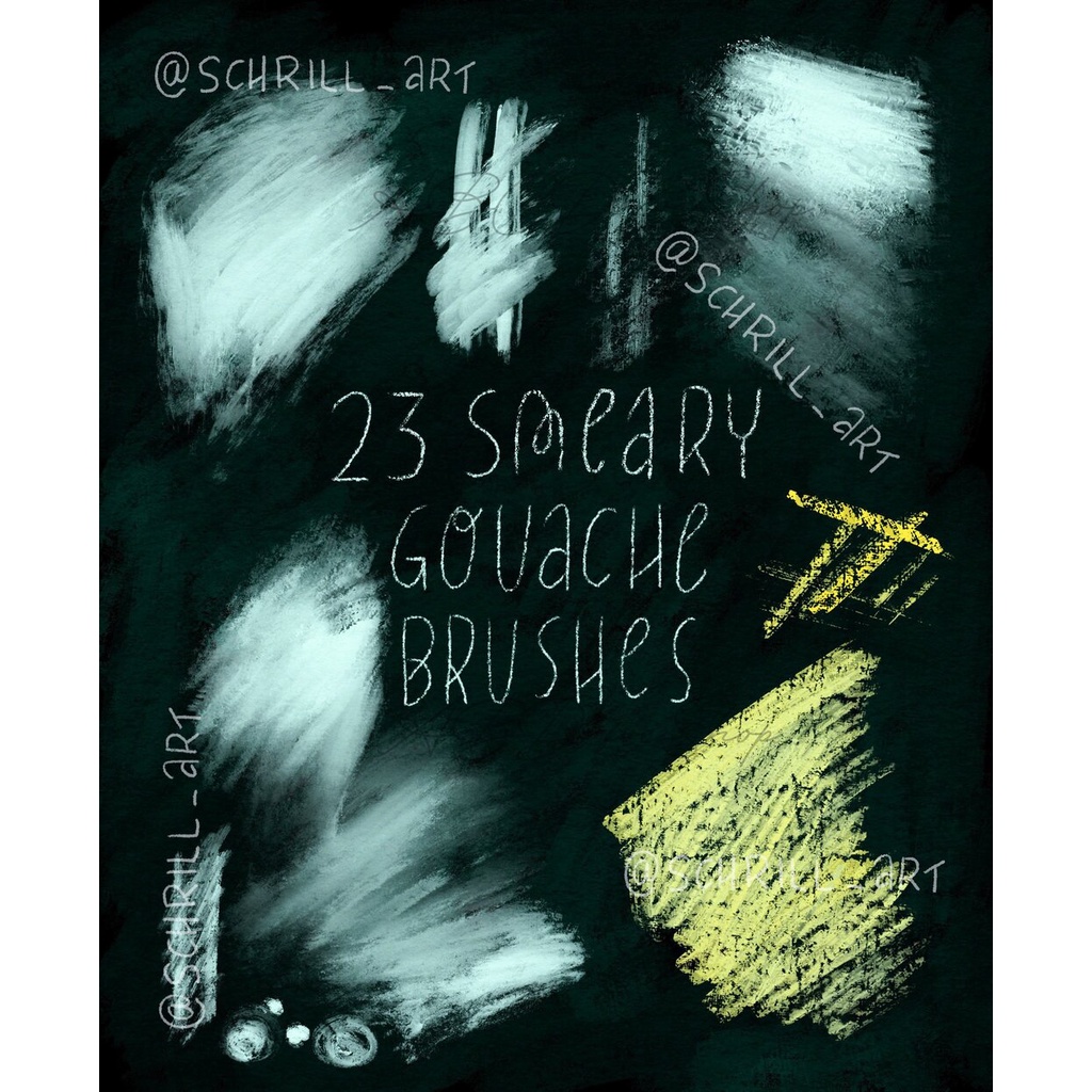 Procreate Brush - Gorgeous Gouache Brushset for Procreate