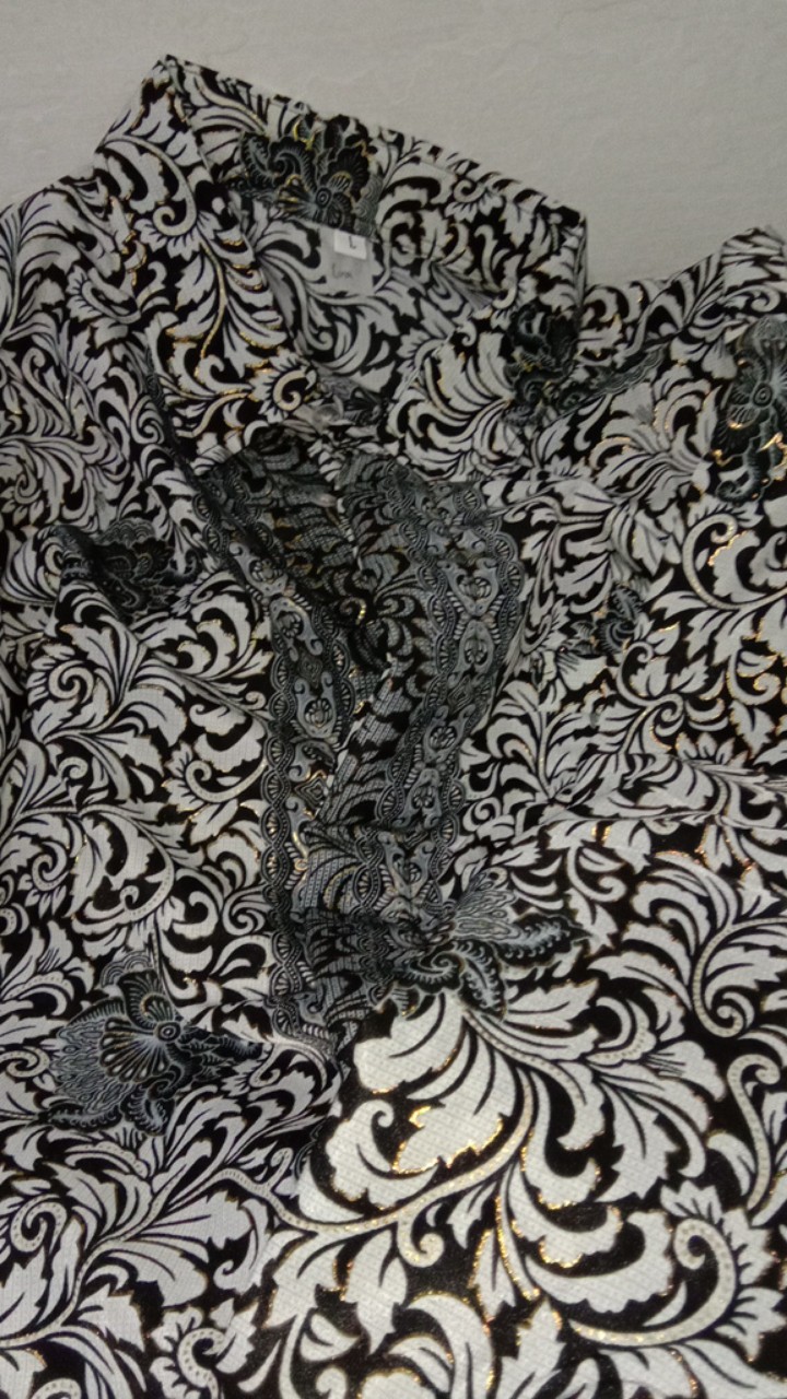 Couple Kebaya Brokat Aurora Set Kemeja Batik Pria / Batik Couple / Setelan Kebaya Aurora Cantik