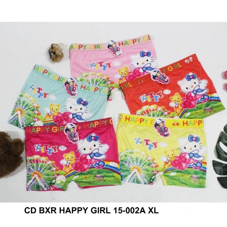 Celana Dalam BOXER anak FROZEN PONY LOL Combi MISA Cewek Motif Kartun Lucu Little Pony Hello Kitty Termurah Happy Girl