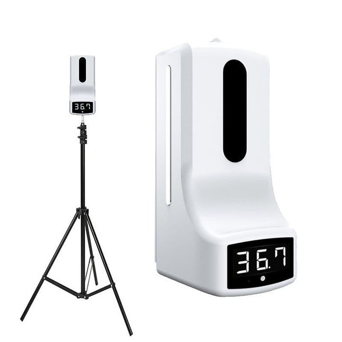 Termometer Dinding K9 plus Hand Sanitizer Dispenser Otomatis