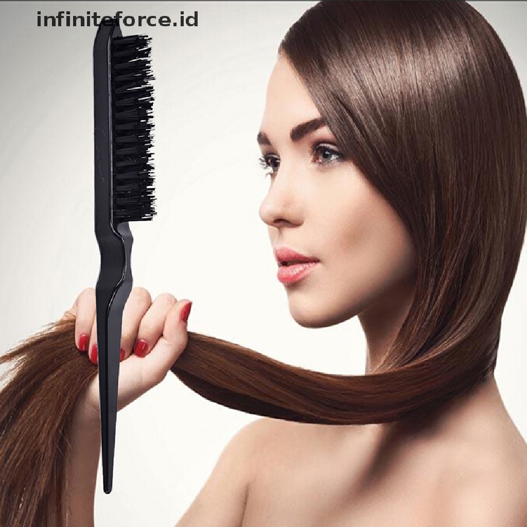 1pc Sisir Rambut Model Slim Line Untuk Styling