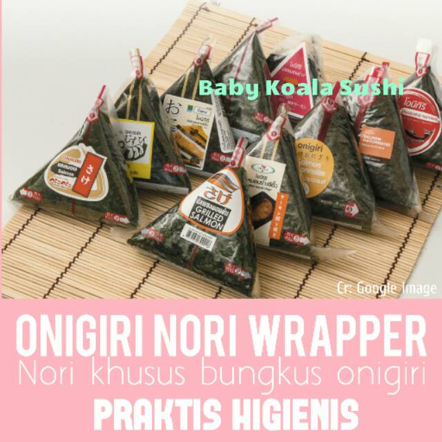 ONIGIRI Wrapper 1 Lembar Halal │ Lembar Rumput Laut Import untuk Nasi Kepal Onigiri