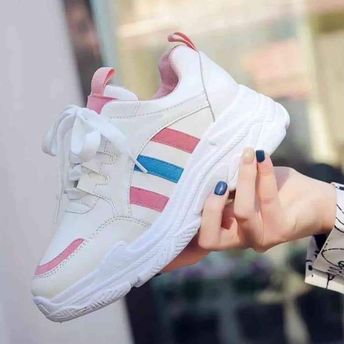 Sepatu Sneakers Wanita Joyna Wanita Terbaru 2020 Murah Terlaris Shj04 Shopee Indonesia