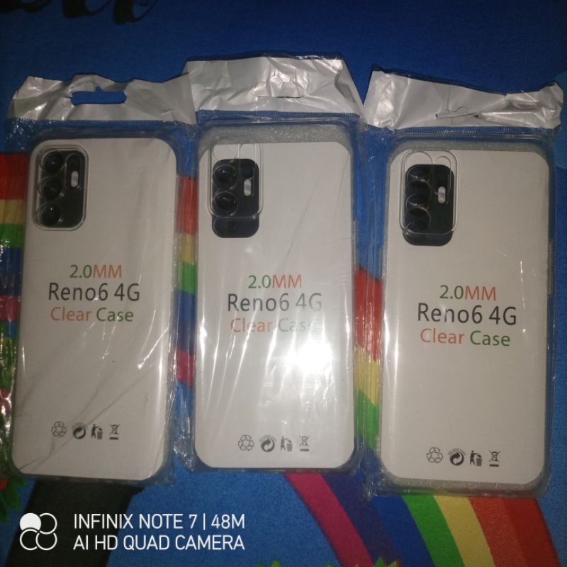 Clear Case Oppo Reno 6 4G Casing Silicone Jellycase Softcase Sarung
