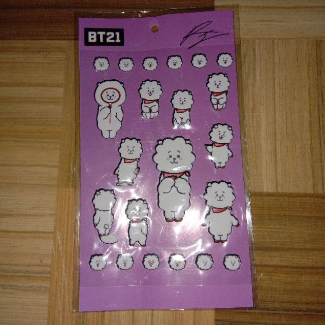 RAB Stiker  Lucu Karakter BT21  Stiker  BTS Sticker BTS 