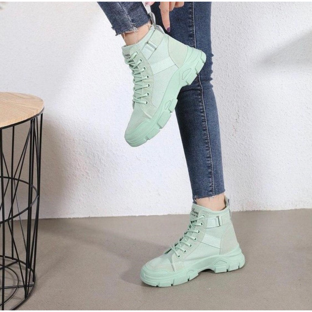 ✅PINKEY P018 SEPATU WANITA SNEAKERS BOOTS IMPORT ORI