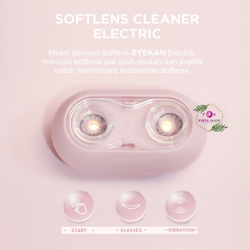 EYEKAN STEAMER SOFTLENS AUTOMATIS USB &amp; BATTERAI RABBIT CLEANING ULTRASONIC VIBRATION