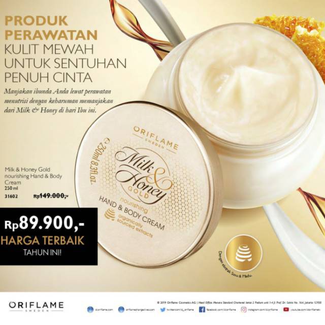 

Body cream milk & honey