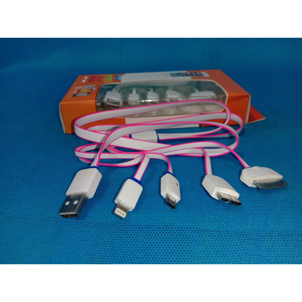 KABEL USB / KABEL CHARGE MULTIFUNGSI 4 IN 1