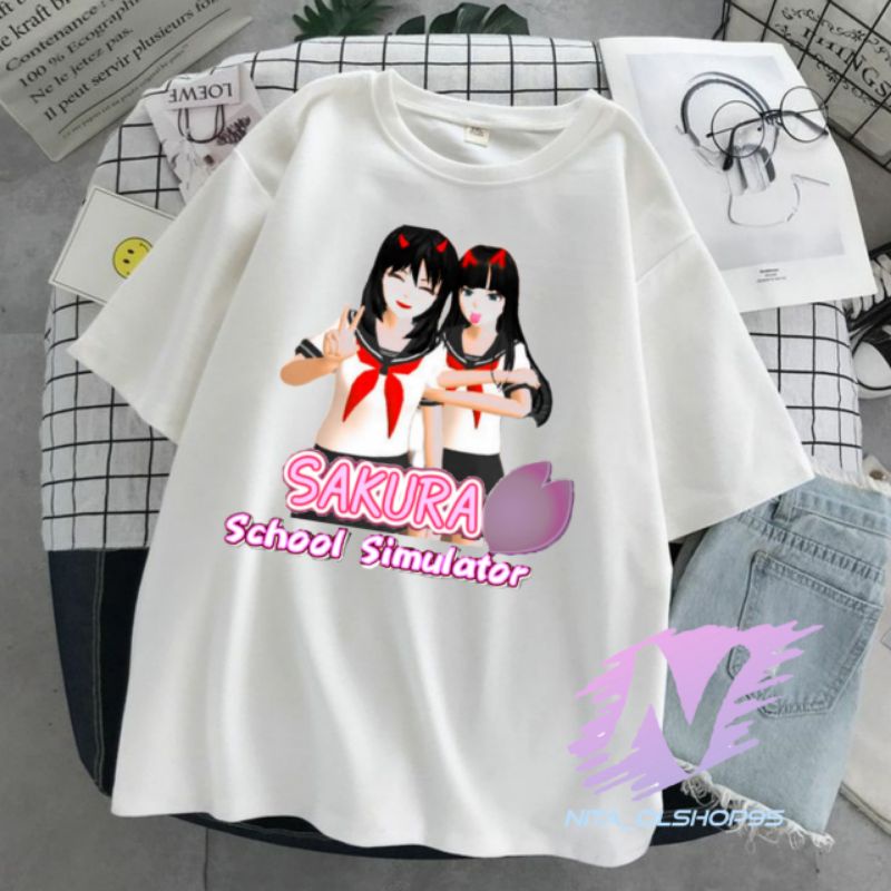 kaos sakura school simulator baju anak karakter sakura school