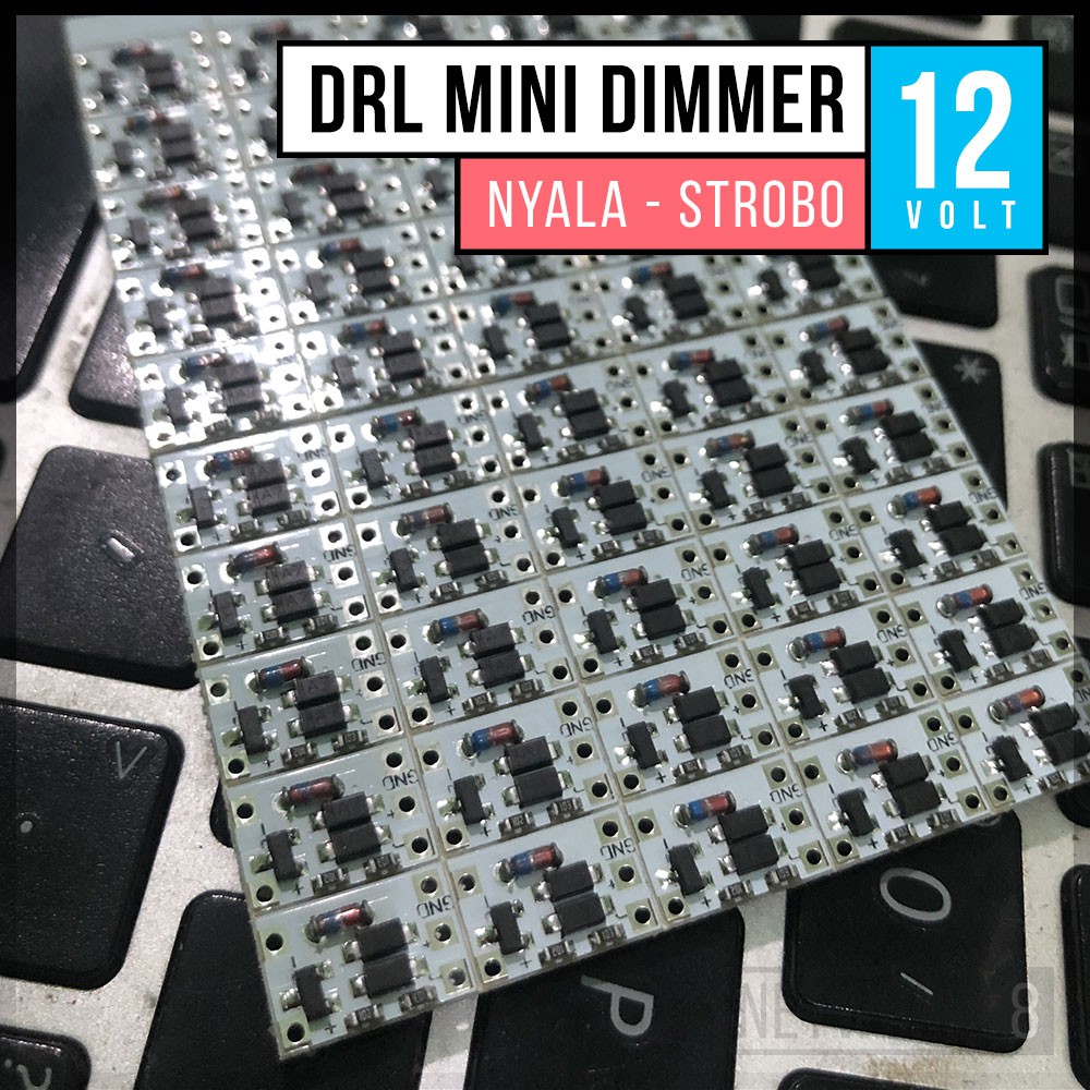 KIT MINI MODUL DIMMER STROBO PENGEDIP LED 12V 12 VOLT KEDIP STROBE ATAU NYALA SAJA 12 VOLT MOBIL MOT