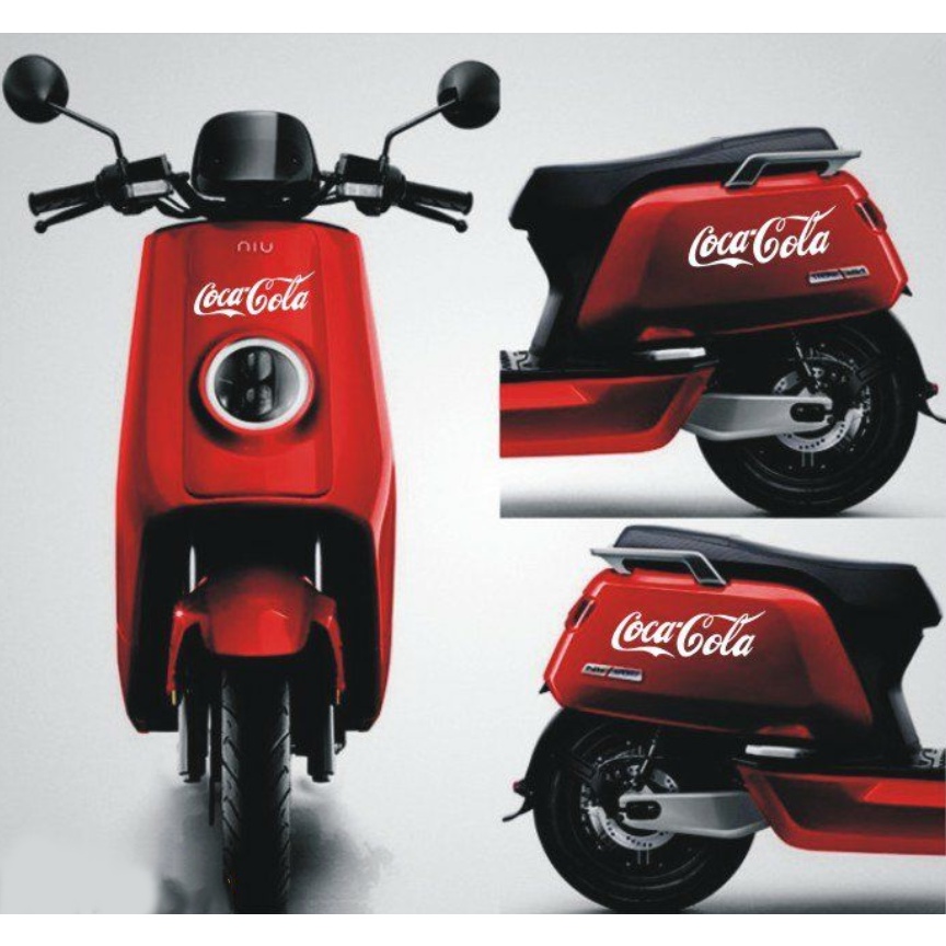 Coca-cola Logo Kreatif Mobil/Motor Hias Reflektif Stiker Universal Kendaraan Listrik Modifikasi Decal