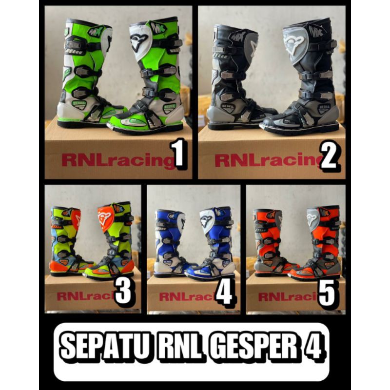 sepatu boot RNL GESPER 4 trail adventure motocross