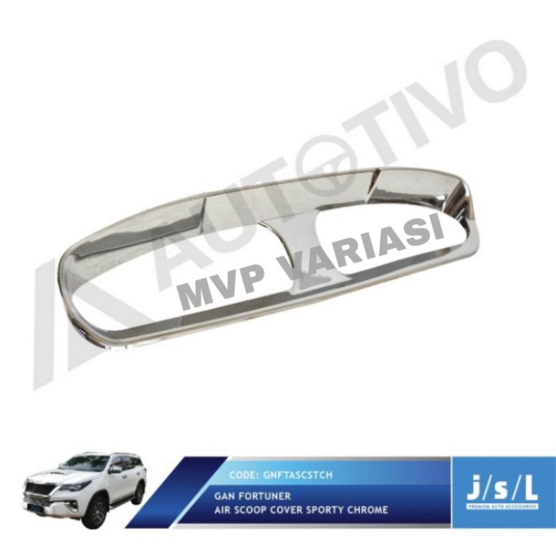 air flow cover Sporty Chrome JSL air scoop grand Fortuner up
