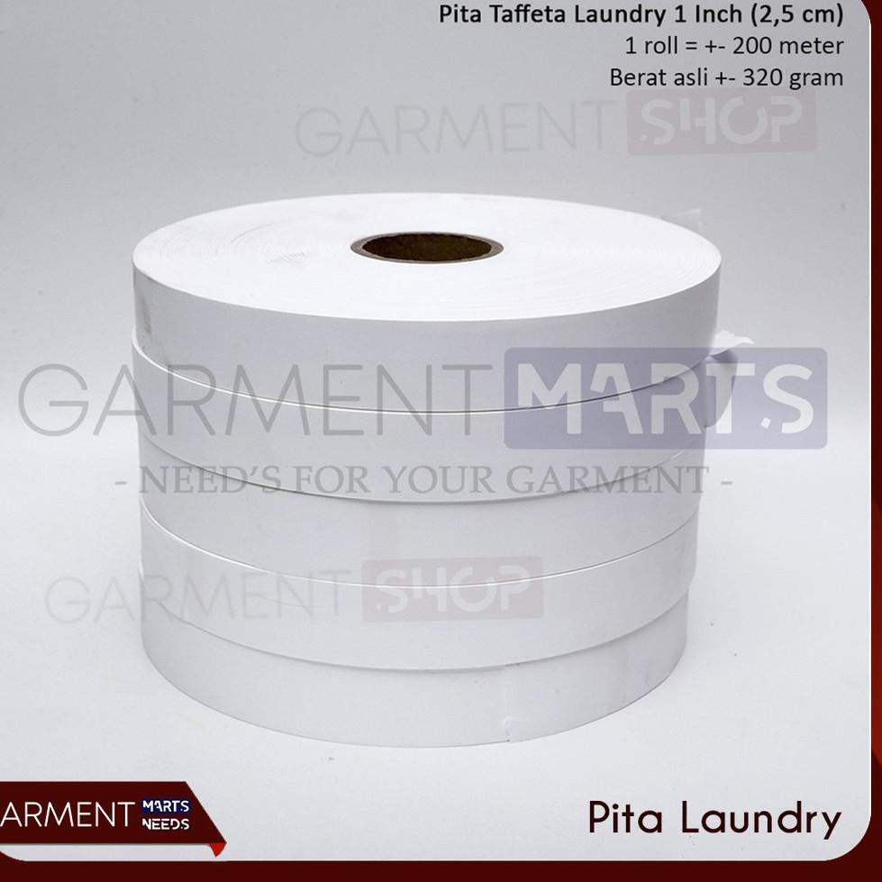 

[ART. 4648] Pita Laundry Taffeta Label Penanda Roll Kain Kertas 13 mm 200 meter