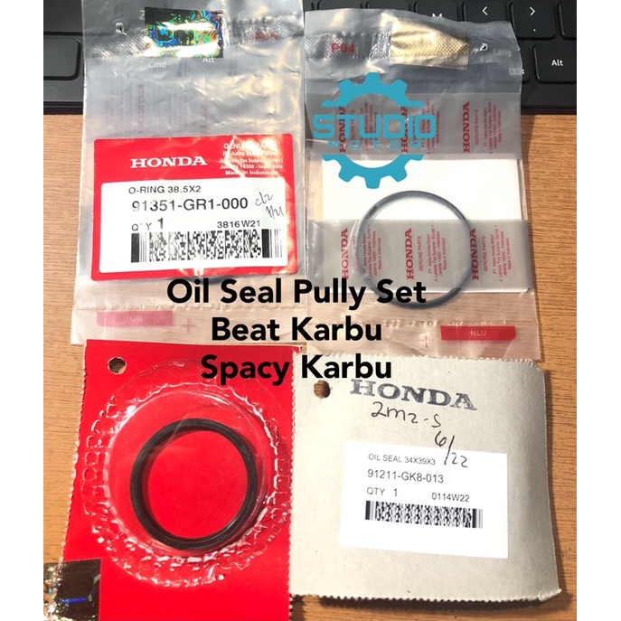 91211GK8013 Oil Seal Pully Puli Puly Belakang 34 X 39 X 3 - Oring Corong Collar  Spacy BeAT Karbu 91351GR1000