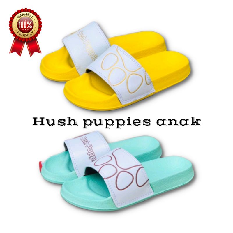 Sandal SLIDE HUSH PUPPIES + BOX + PAPERBAG original import