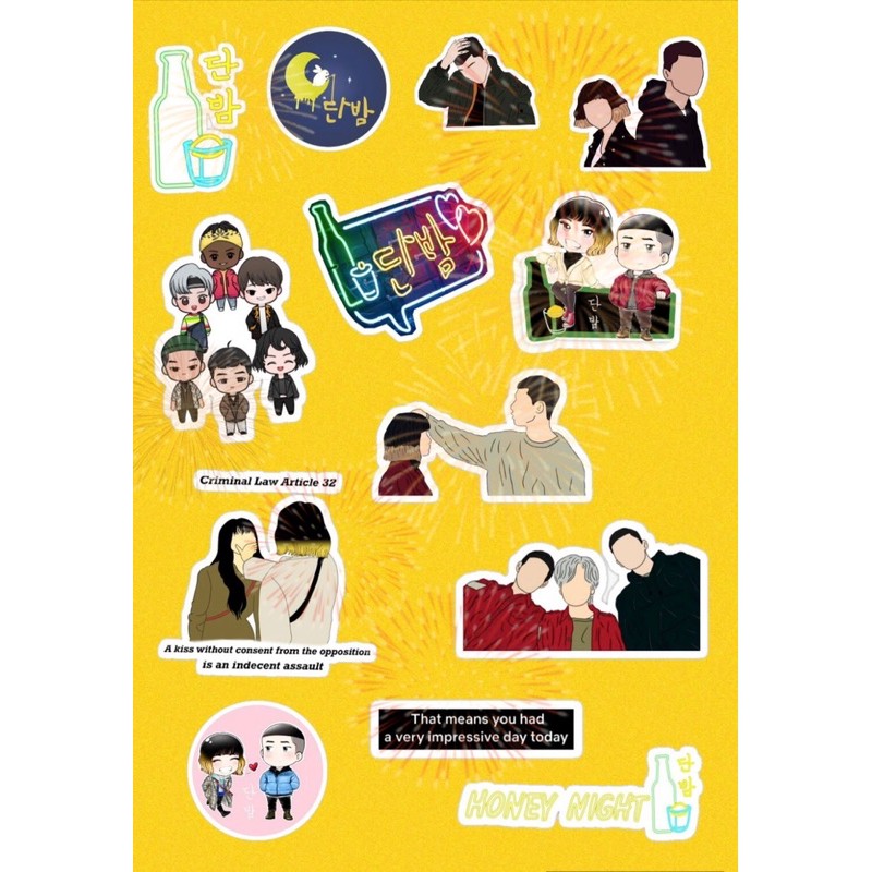 [COD] Sticker Pack Drama itaewon class l Cutting Sticker Kpop Murah