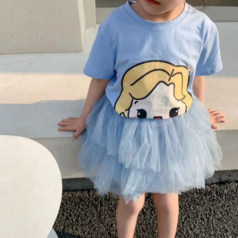 setelan princess ARIEL ELSA SNOW WHITE rok tutu lucu disney anak perempuan import / baju setelan dan rok tutu princess disney