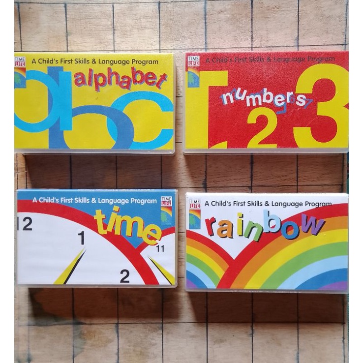 Original Paket 4s  A Child's First Skill & Language Program  ALPHABET, NUMBERS, TIME & RAINBOW Oleh 