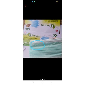 masker earlop one care 3ply isi 50pcs