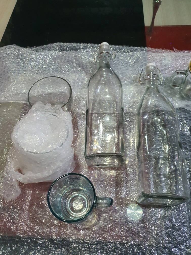 Bormioli Swing Kotak 1 Liter | Botol Kaca 1000 Ml | Botol Kait 1 Liter