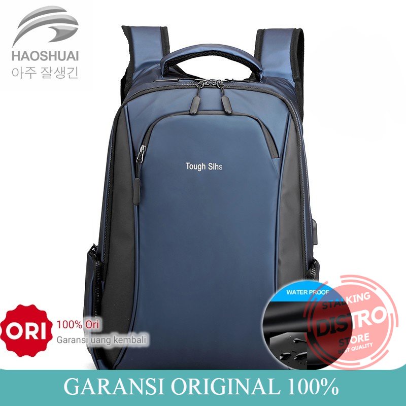 Tas Ransel Pria HAOSHUAI 3380 Tas Laptop Pria Waterproof