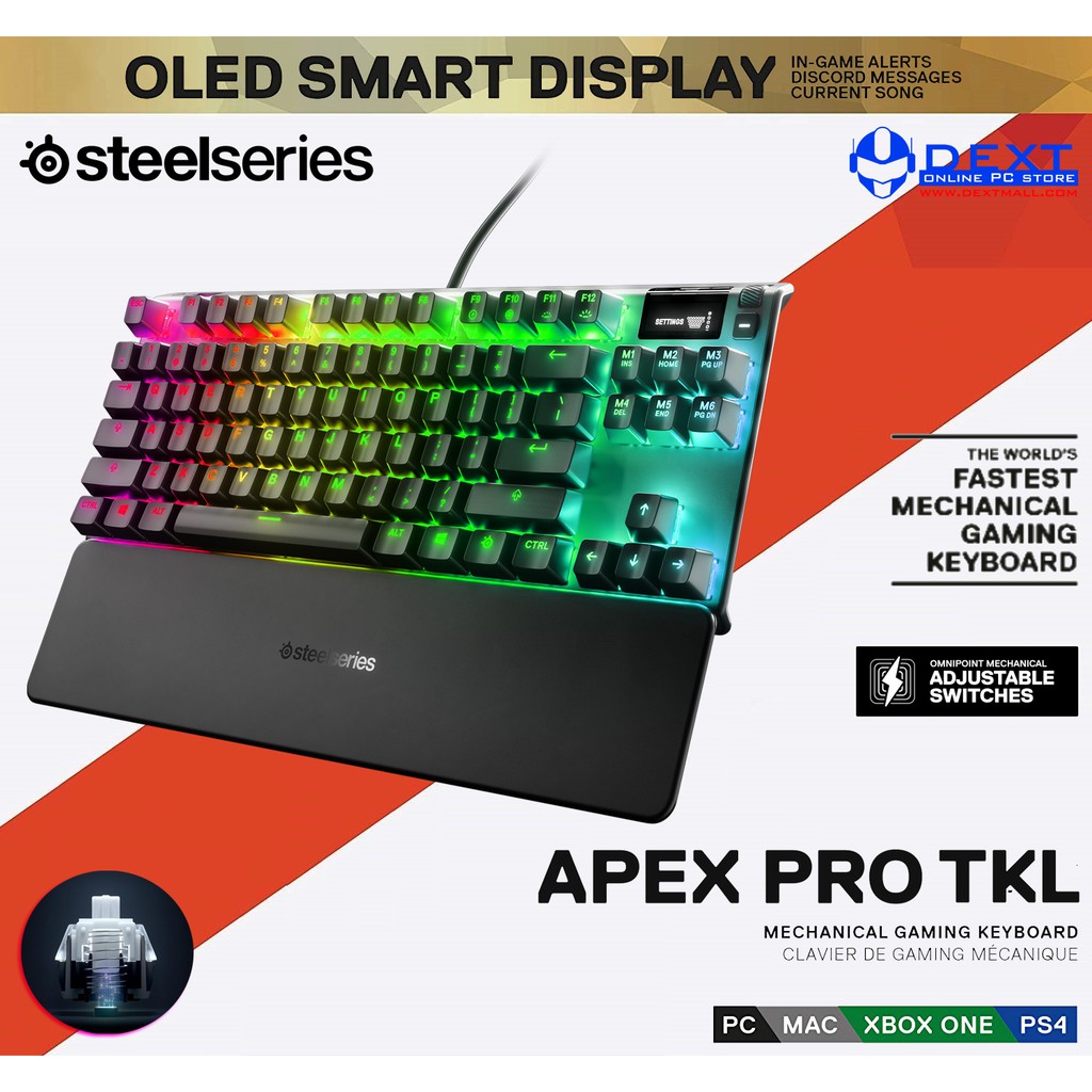 Steelseries Apex Pro Tkl Mechanical Gaming Keyboard Shopee Indonesia